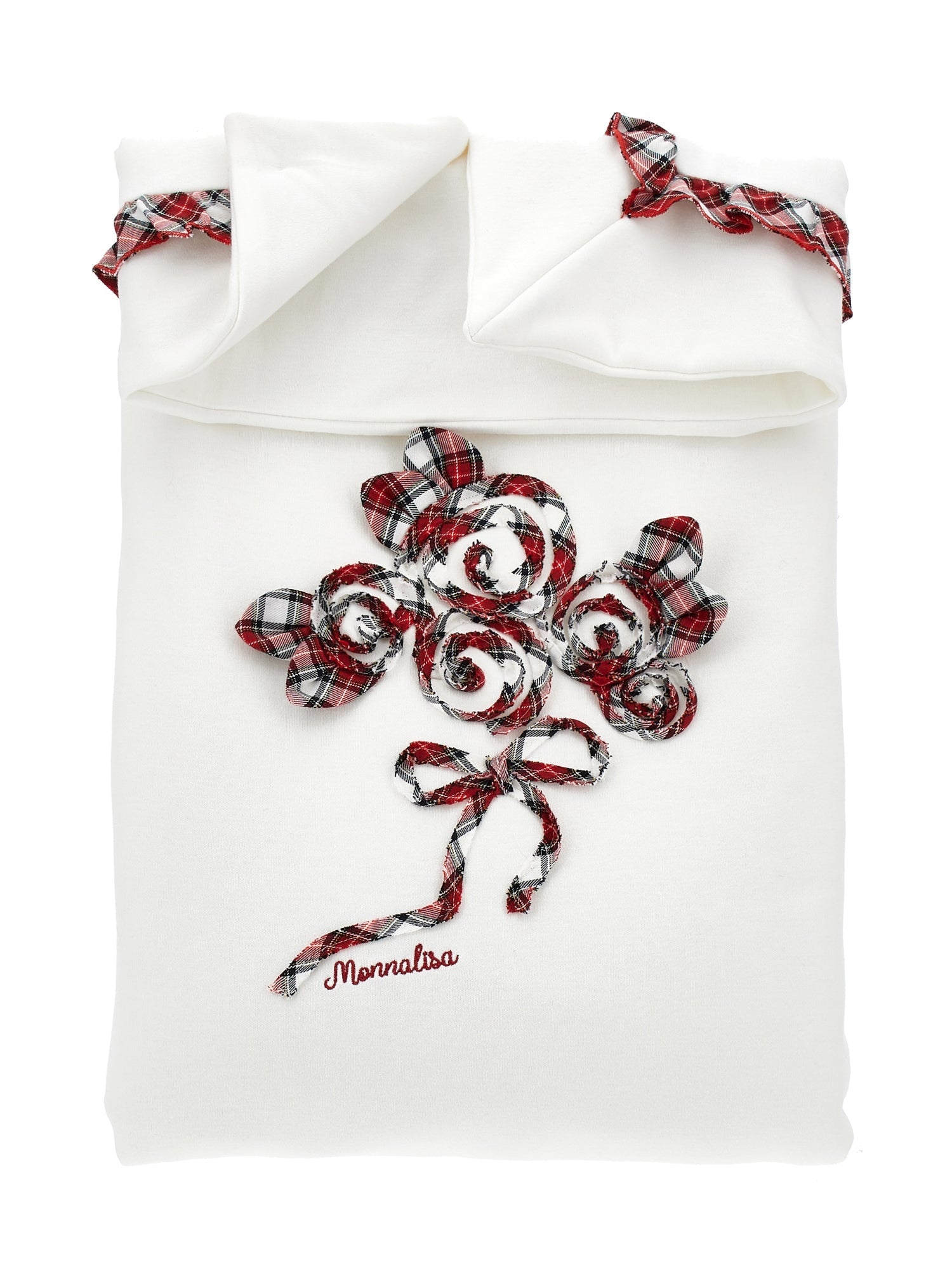 Girls | Tartan Rose Blanket | Cream