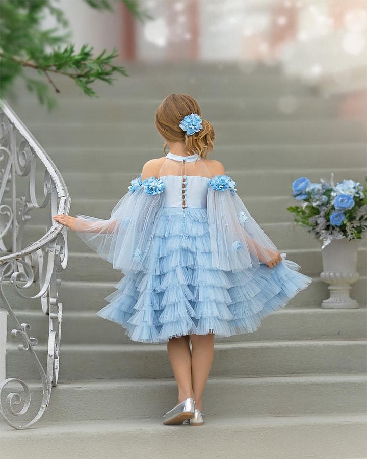 Girl | Alaska Baby Tulle Dress | Blue
