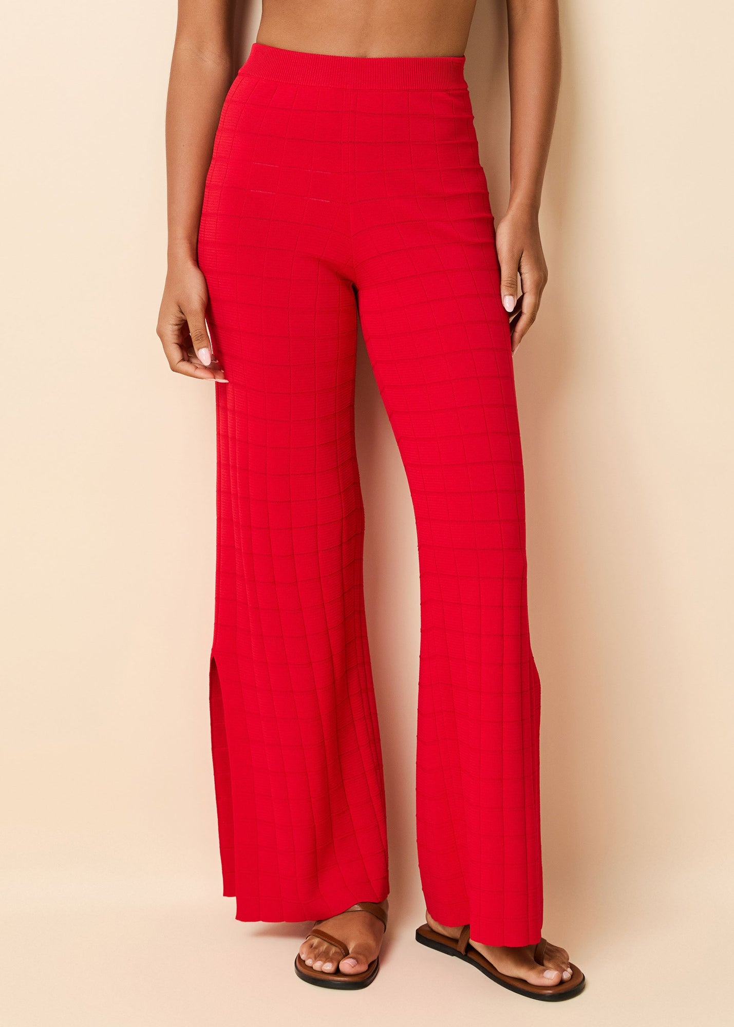 Logan Pant Lipstick Red - Solid & Striped