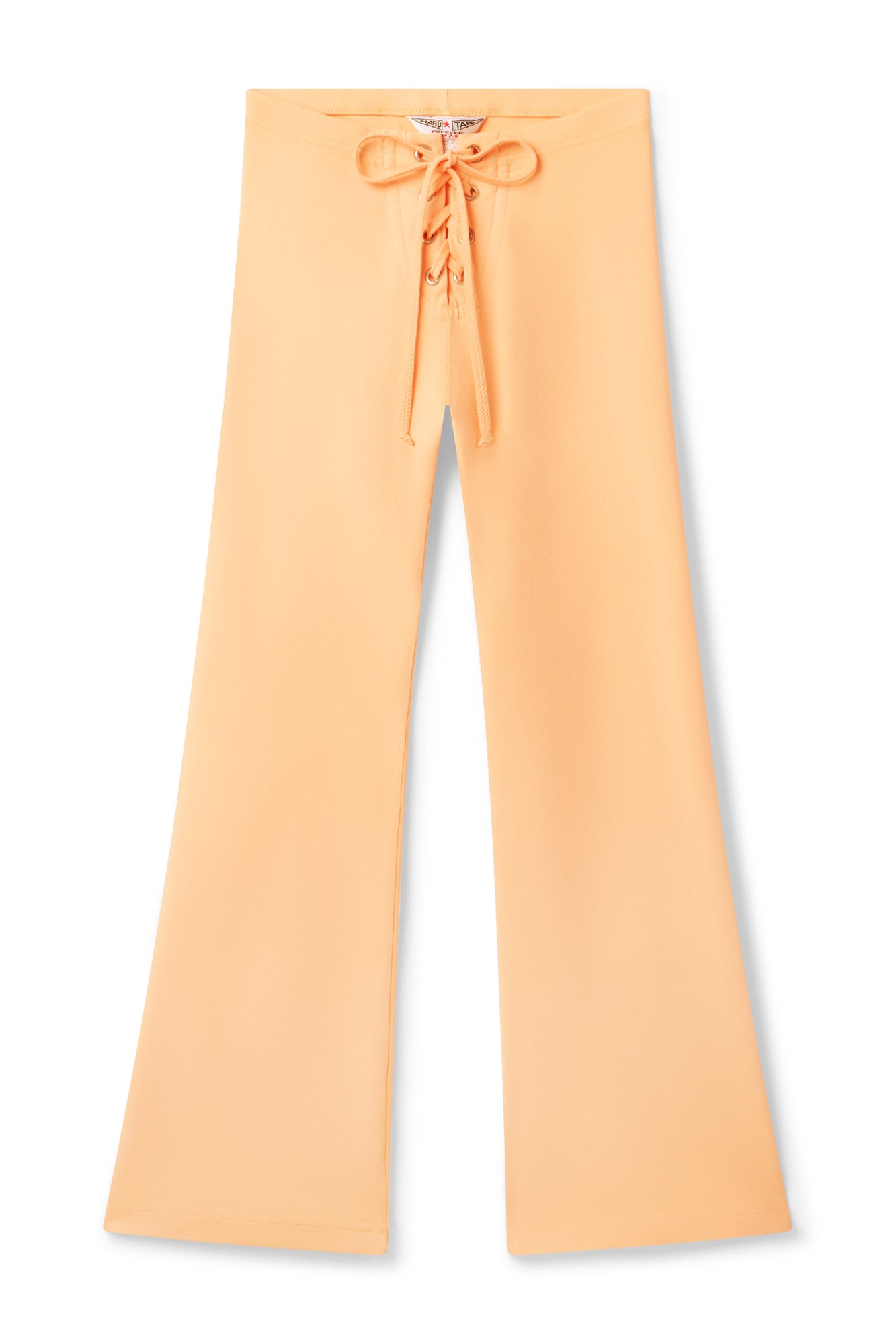 Kids | Kids Lace-Up Bootleg Flare Pant | Orange Creamsicle