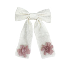 Girl | Cherry Blossom Hair Bow | Pink x White