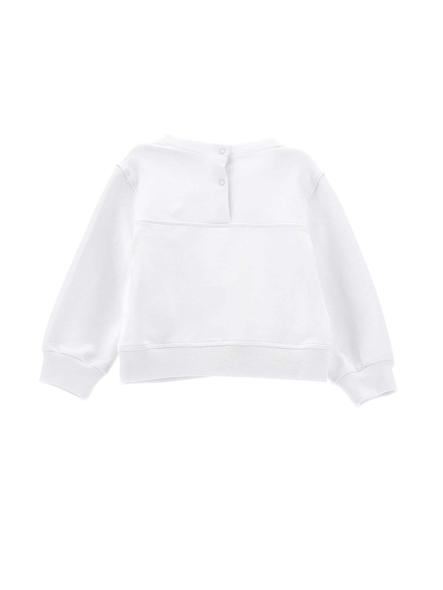 Girls | Closed Sweatshirt With Maxi Roses | White