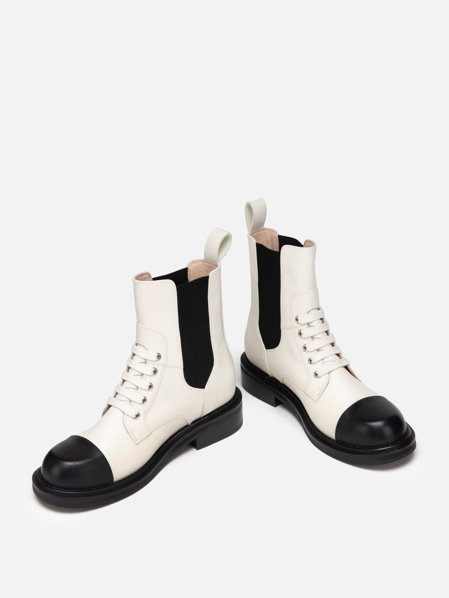 Color-Block Boot | White