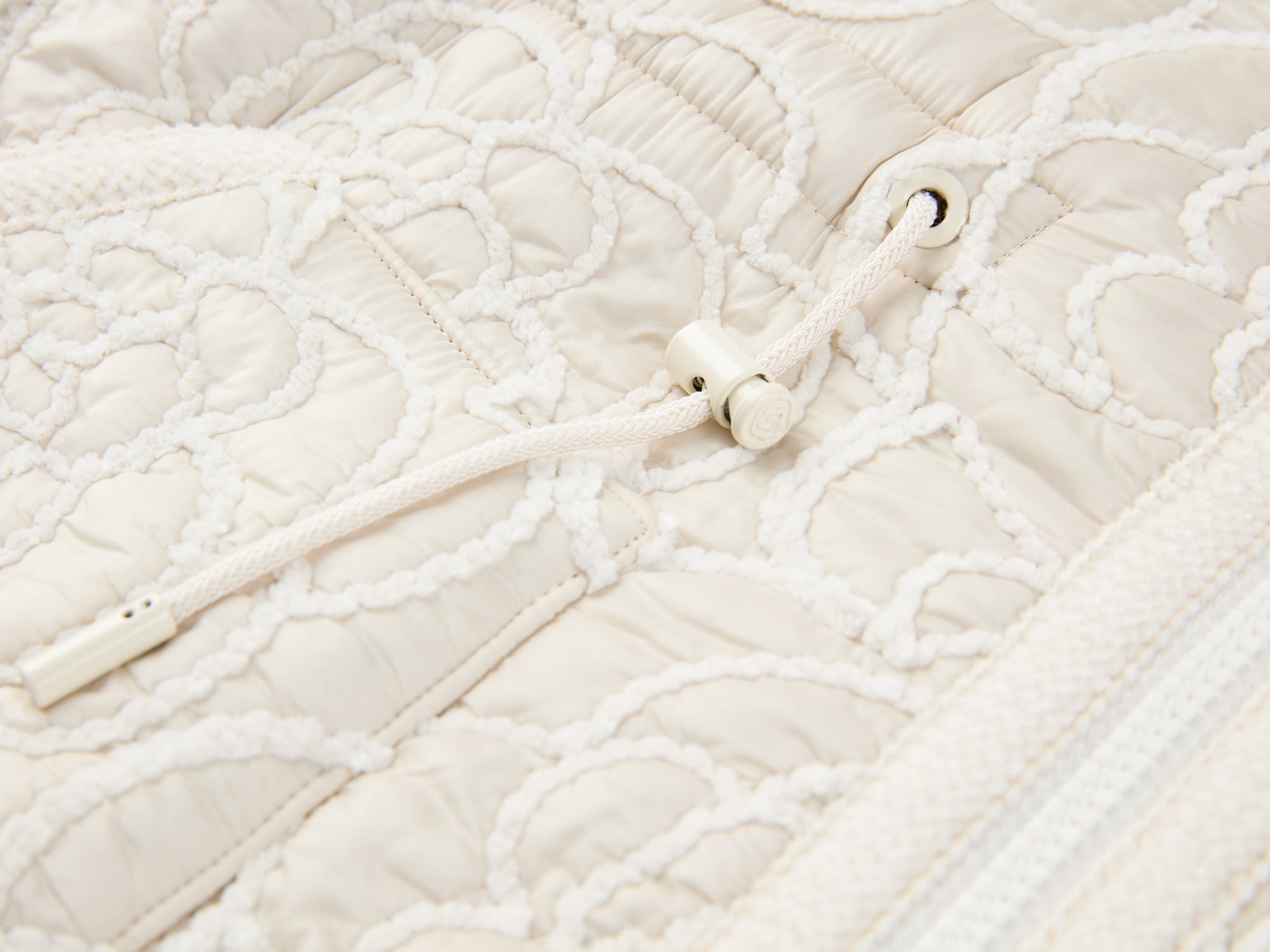 Waist-Defining Cotton Jacket | Beige