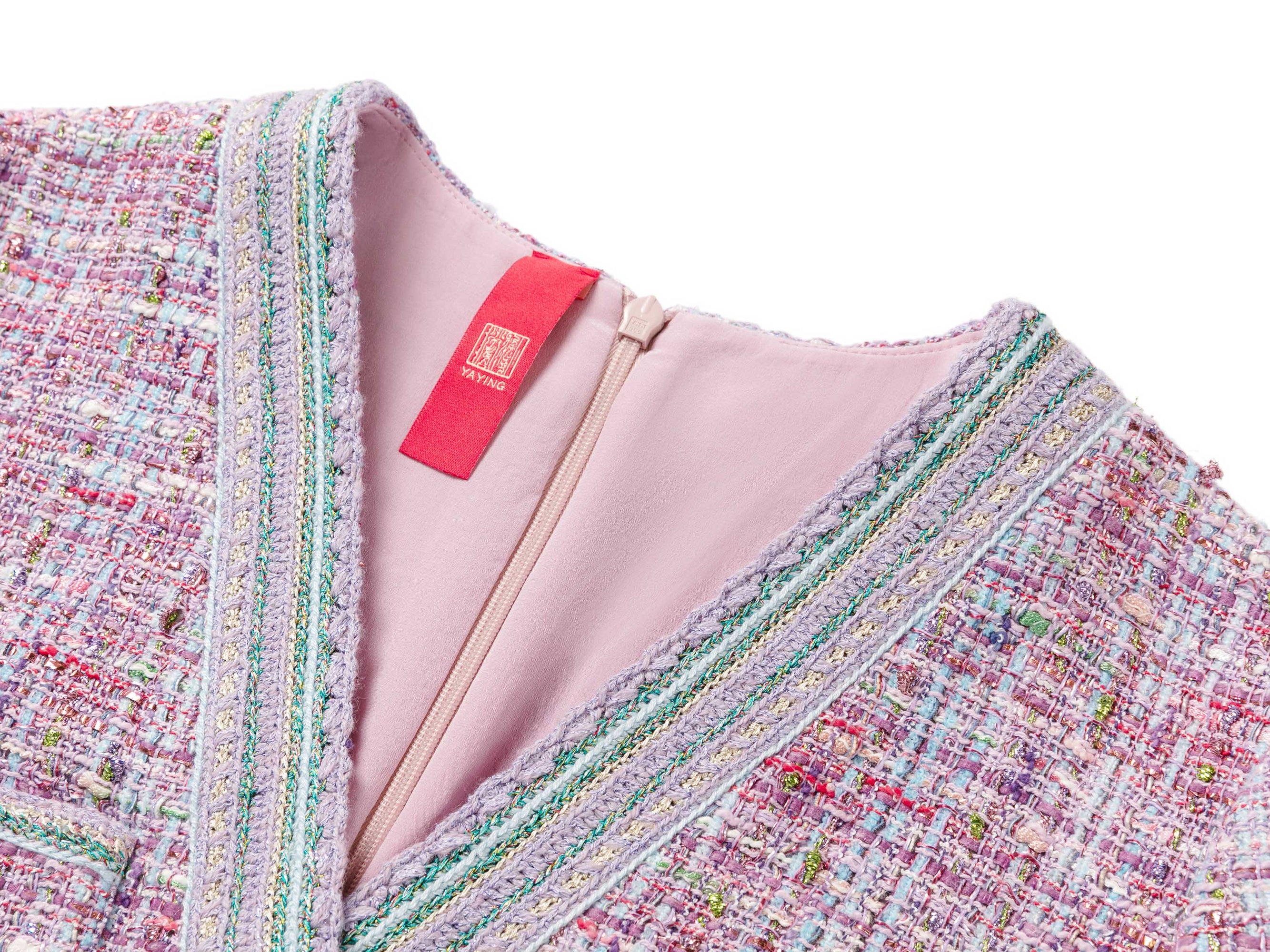 Tweed Dress | Purple
