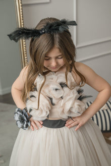 Girl | CocoCaramel Top | Beige x Black