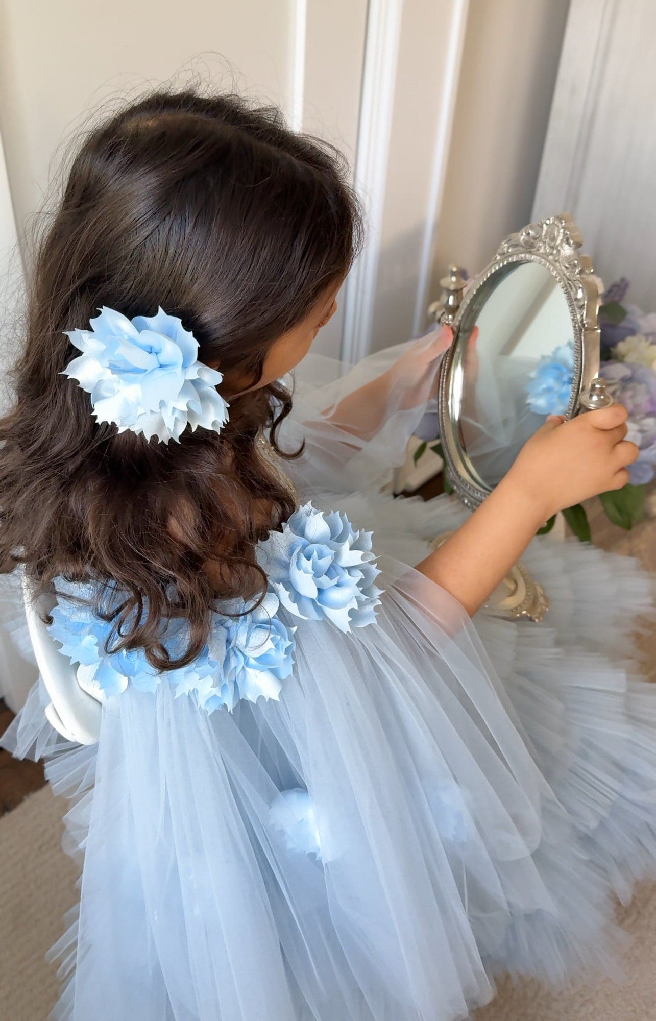 Girl | Alaska Baby Tulle Dress | Blue
