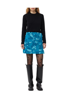 3D Jacquard Skirt | Algiers Blue