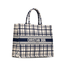 Dior | Pre-Owned Large Check n Book Tote | Blue