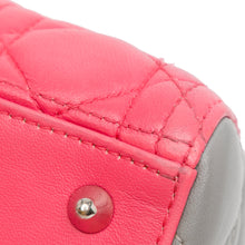 Dior | Pre-Owned Medium Tricolor Lambskin Cannage Lady | PinkPink/Light Pink