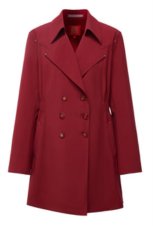 Wool Trench Coat | Red