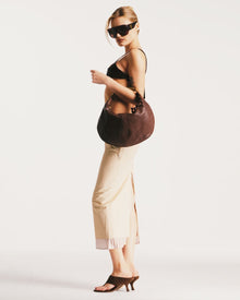 Womens | Mercer Suede Heel | Brown