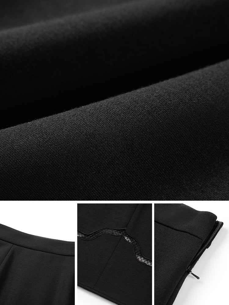 Wool Skirt | Black