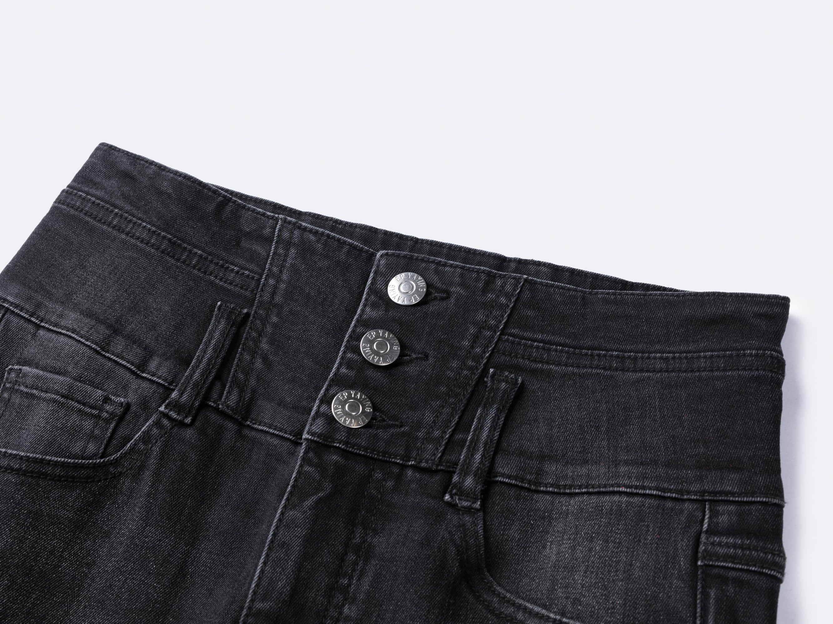 Springy Cropped Jeans | Grey