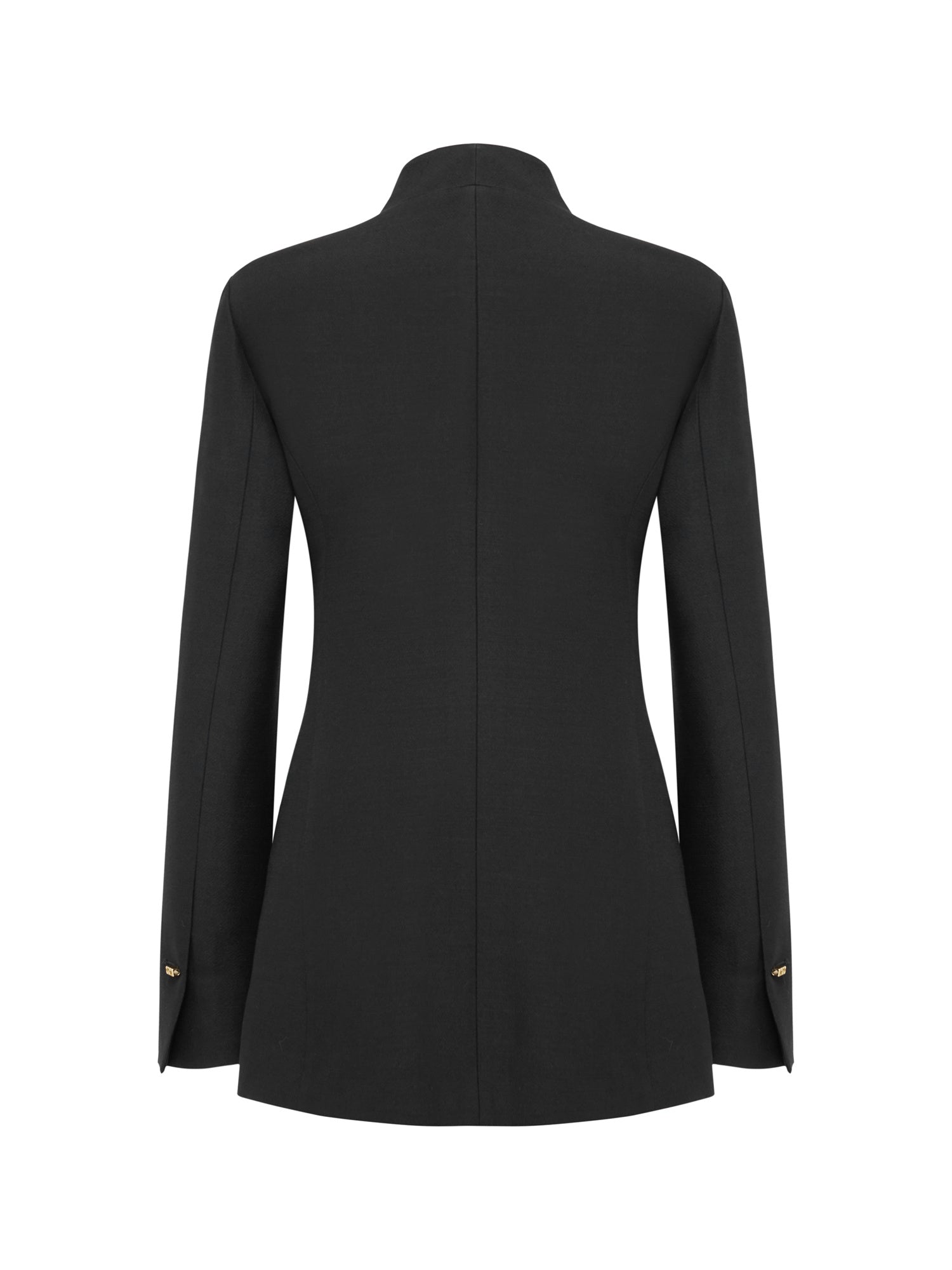 Mandarin Collar Jacket | Black