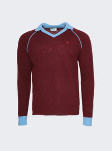 Men | FILA+ | Line Squadra Knit Top | Burgundy