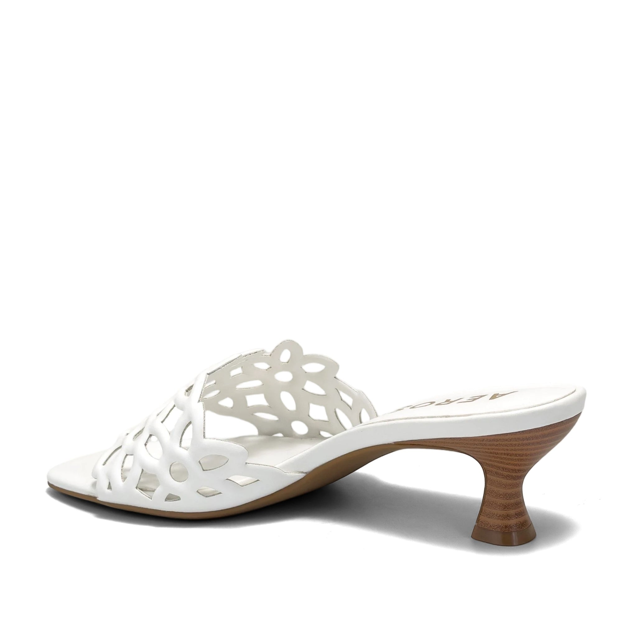 Kirah Sandal Heel | Bright White Faux Nappa