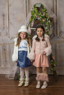 Unisex | Petite Maison Logo Pima Cotton T-Shirt | White x Navy