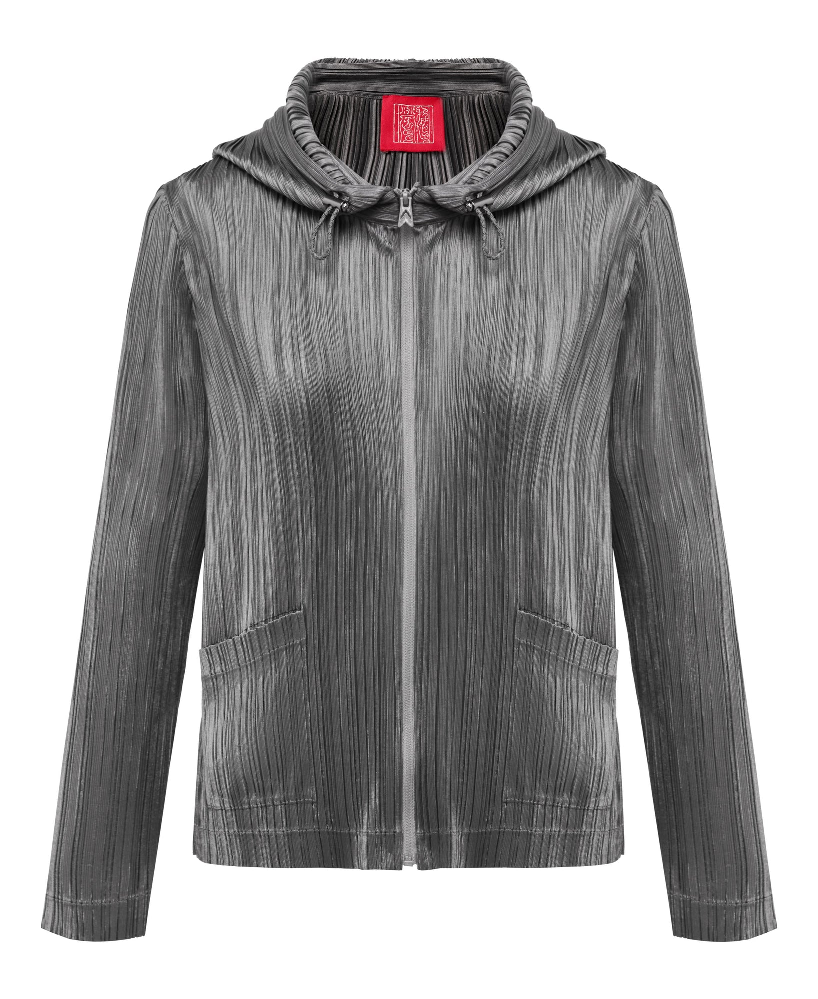 Sporty Hooded Jacket | Grey