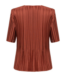 Short Sleeve Top | Wine Red