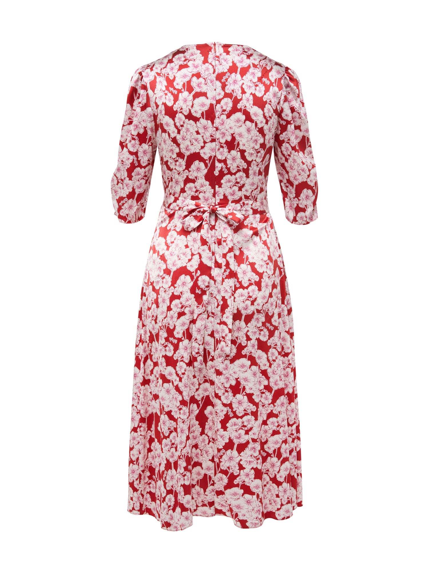 Floral Print Dress | Red