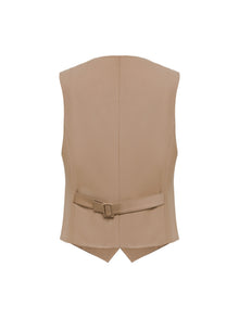 Button Vest | Beige