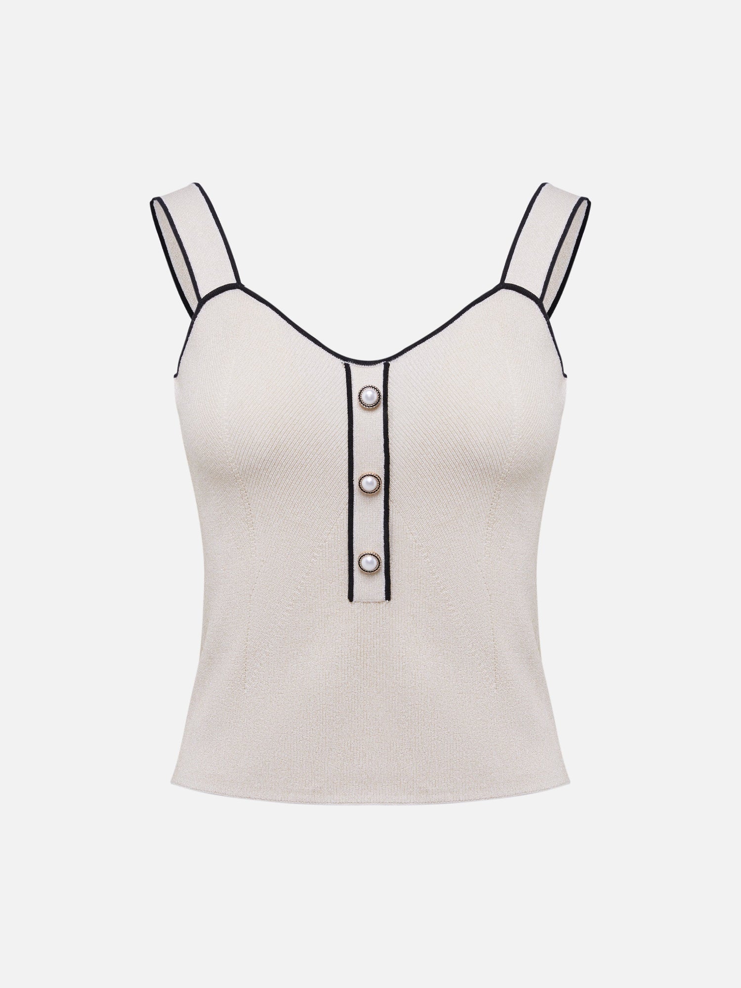Crepe Vest | Beige