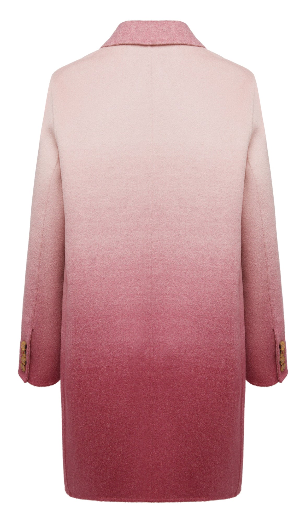 Gradient Cashmere Overcoat | Pink