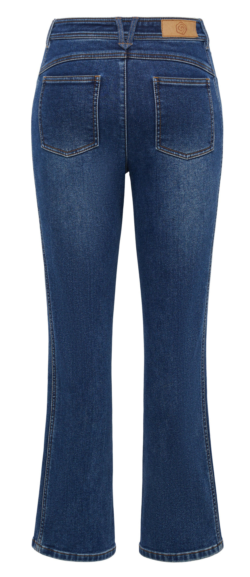 High-Waisted Straight Leg Flared Jeans | Blue