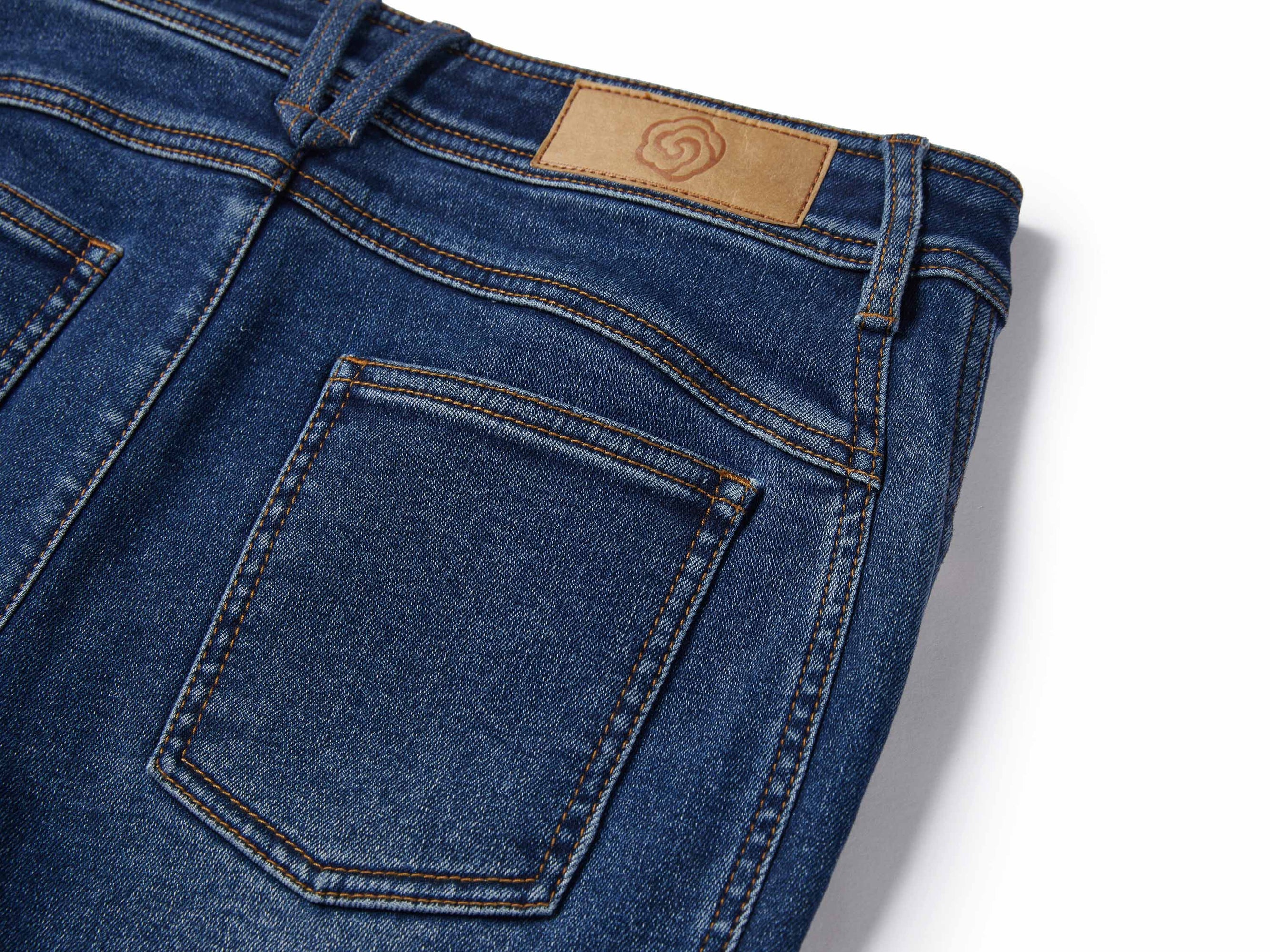 High-Waisted Straight Leg Flared Jeans | Blue