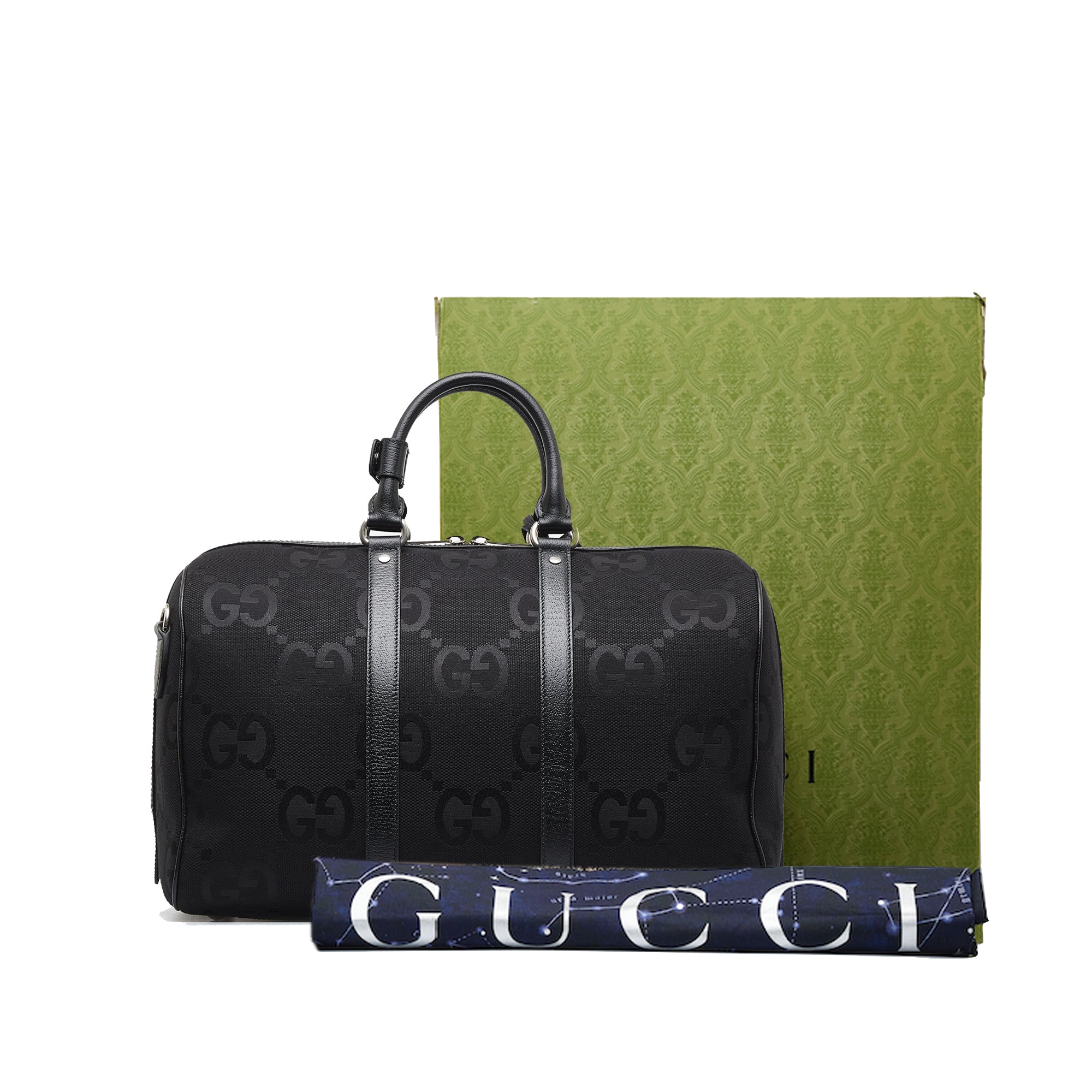 Gucci | Pre-Owned Small Jumbo GG Canvas Duffle Bag | Black