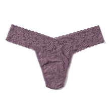Signature Lace Low Rise Thong | Dusk
