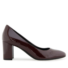 Betsy Dress Pump | Merlot Faux Crinkle Patent