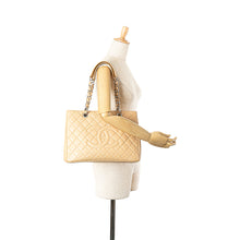 Chanel | Pre-Owned Caviar Grand Shopping Tote | Brown/Light Beige