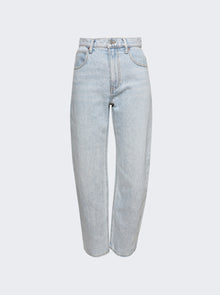 Women | alexanderwang | Zipped Back Slit Wide-leg Jeans Light Blue | Multi