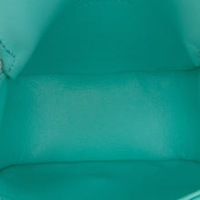 Celine | Pre-Owned Leather Triomphe AirPods Case with Strap - I | Blue/Turquoise