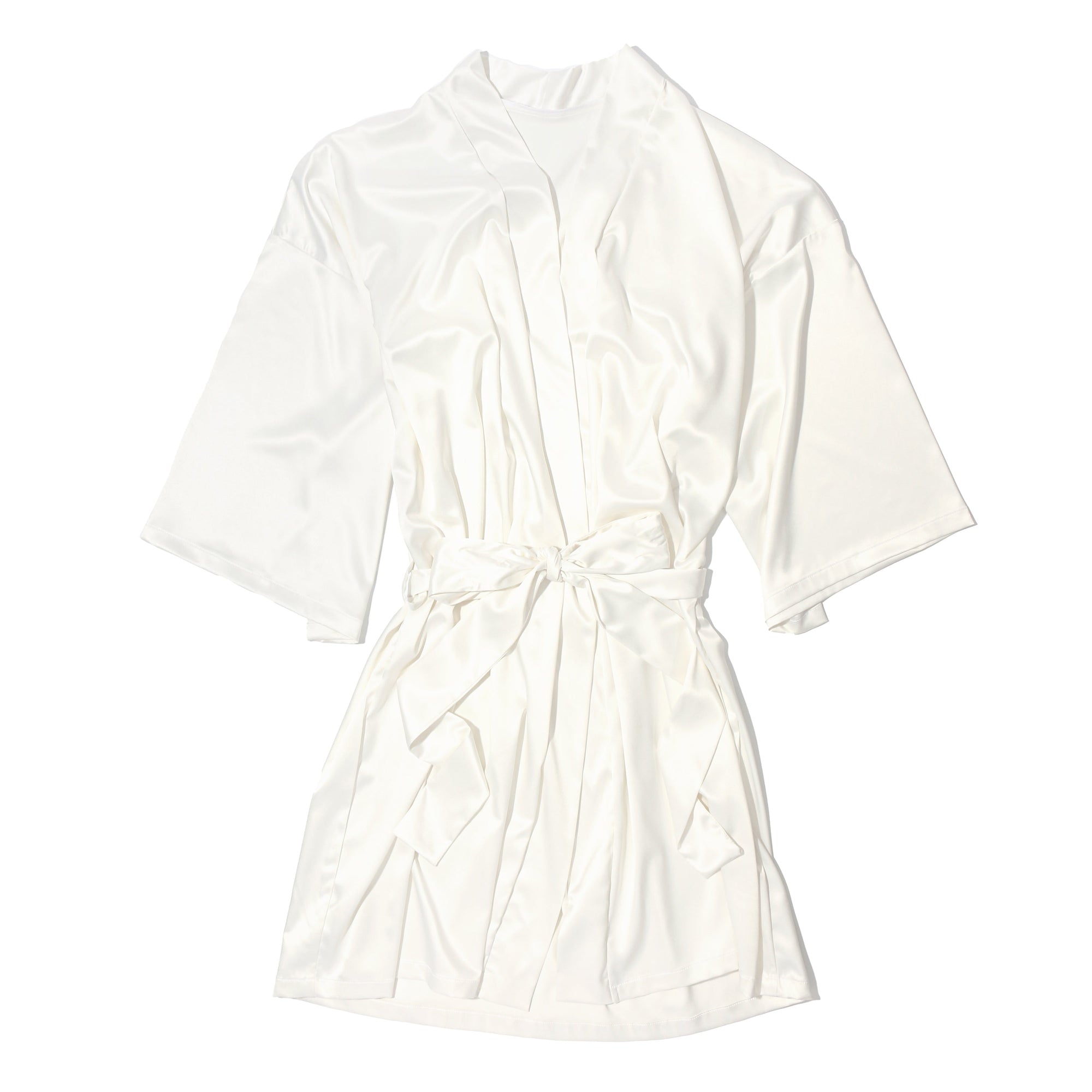 Luxe Satin Robe | Light Ivory