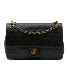 Chanel | Pre-Owned Medium Quilted Lambskin Double Flap | Black