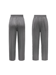 Acetate Tapered Pants | Grey