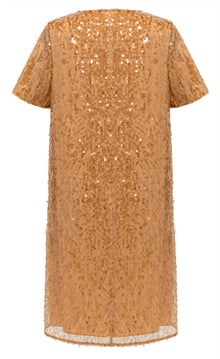 Chinese-style Loose Fit Dress | Golden