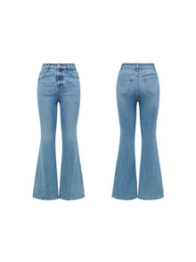 trendy flared pant | Blue