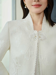 Traditional Chinese-style Short Jacket | White