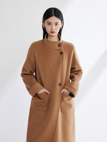 Wool Cashmere Coat | Camel
