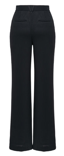 Stretch Denim Suit Pant | Black