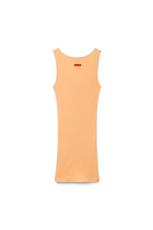 Women | Vintage Scoop Neck Extra Long Tank | Orange Creamsicle
