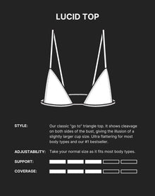 Lucid Bikini Top | Lustrous Gold
