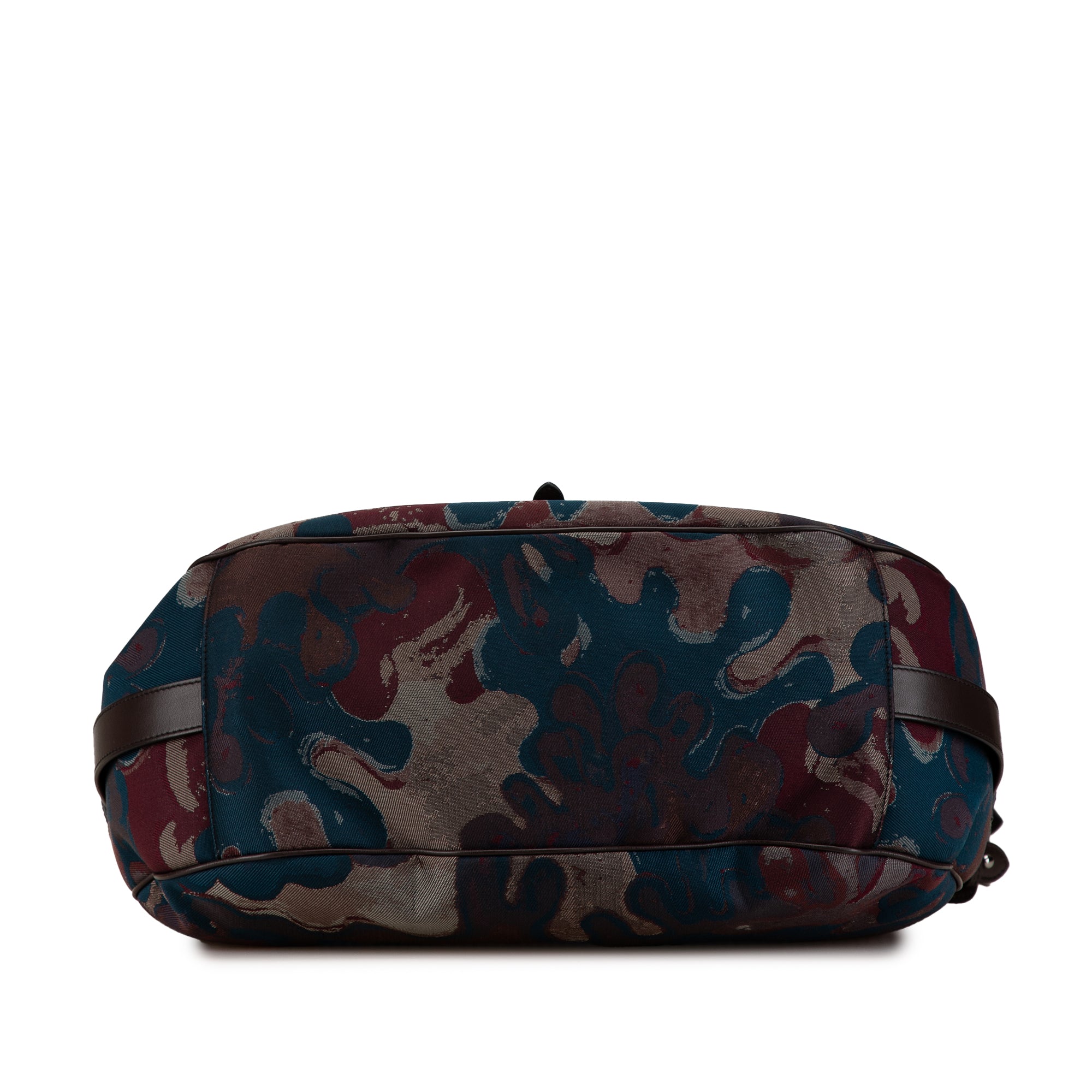 Dior | Pre-Owned Peter Doig Denim Camouflage Soft Saddle Bag | Brown