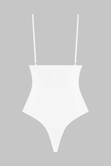 Thong Body Straps - La Femme Amazone | White