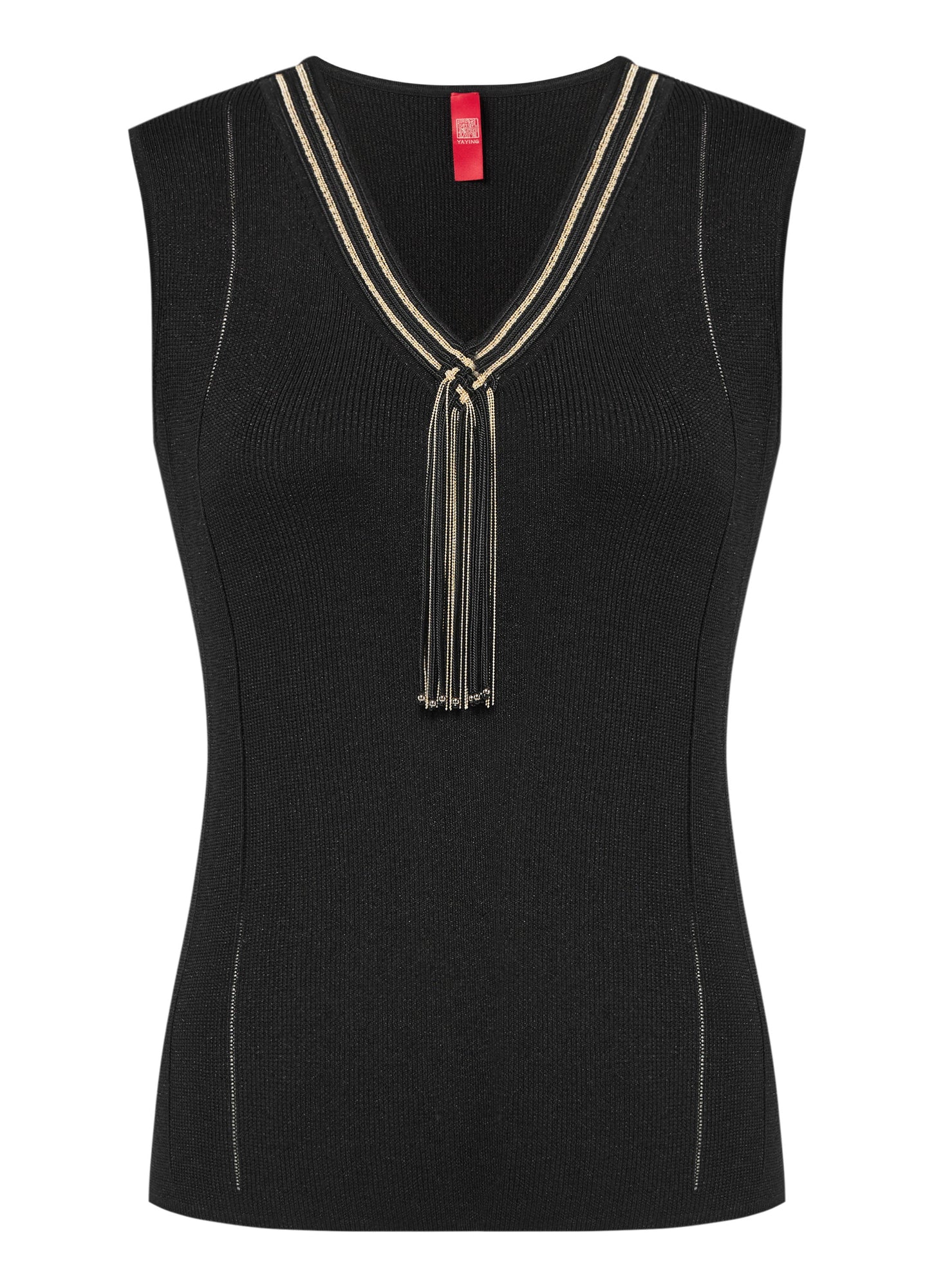 Sleeveless Knit Top | Black