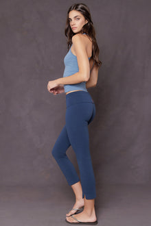 Women | D-Ring Keyhole Racerback Tank | Heather/Sky